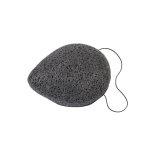 Konjac Svamp til ansikt, innsatt med "kull".