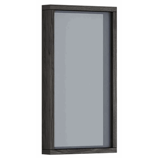 Badstuvindu svart 5X9 Grått glass