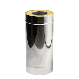 Double-wall straight pipe 0.5m / Kaheseinaline sirge toru 0.5m