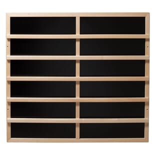 IR heatingplate incl. wood back rest in light wood