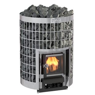 Cilindro 20 Steel Vedfyrt Badstuovn - Harvia