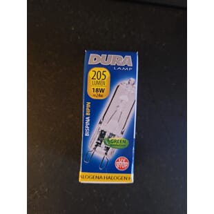 Pære til Opus 100. Badstu. 18W,(tilsvarer 24W) G9 halogen 3000K