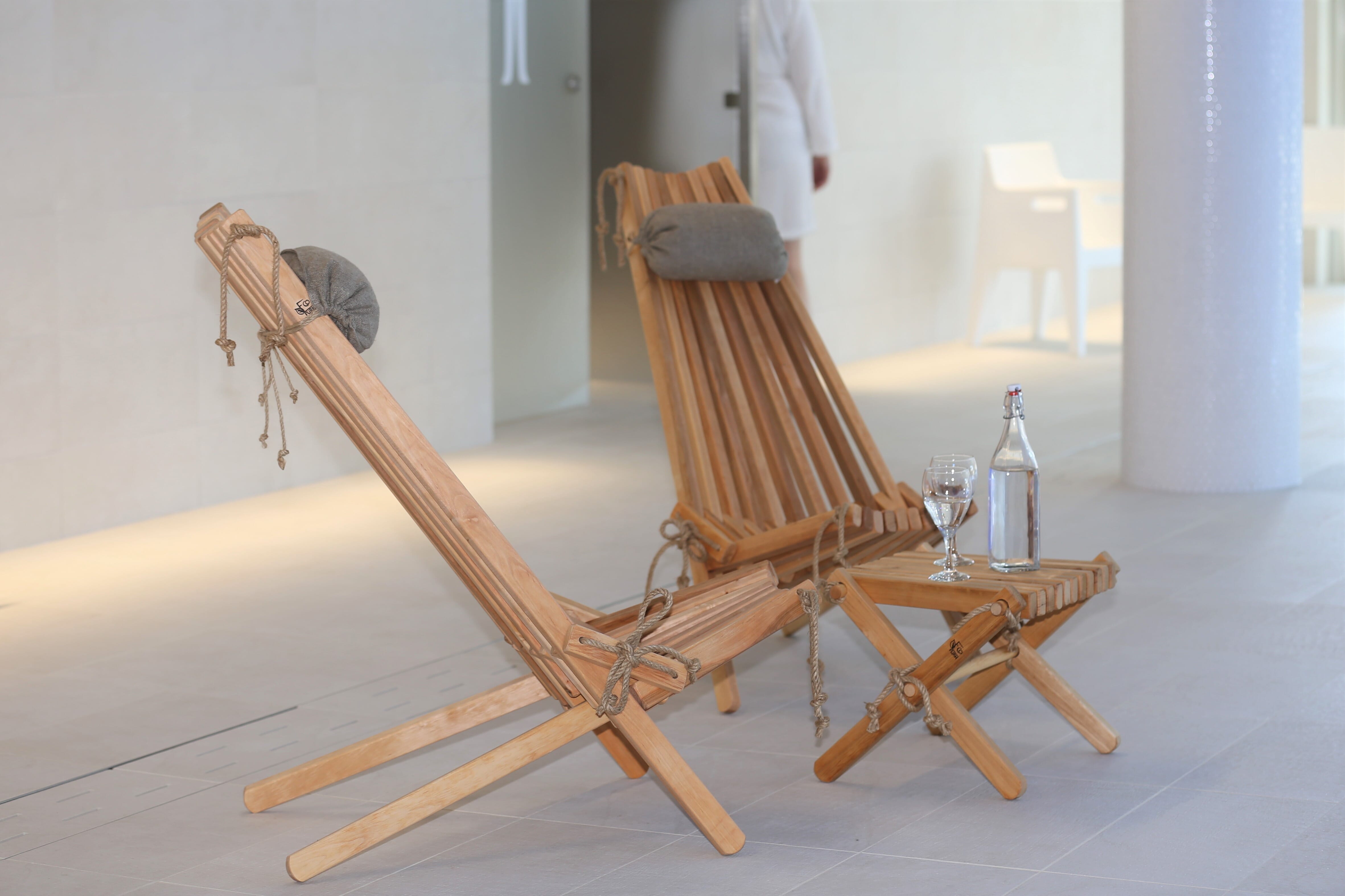 EcoChair Svart oljet or Badstuspesialisten EcoChair Svart oljet or Badstuspesialisten