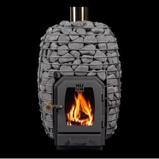 Huum HIVE Wood 17kW Badstuovn til 8-16 m3 (kubikkmeter - romvolum).