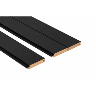 Badstupanel 15x120 STS4 Børstet Svart Or pk à 6 stk  1800mm