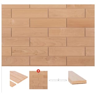 Veggpanel flis STF Or 15 x 120 x 1148mm pk à 8stk ( 1kvm )