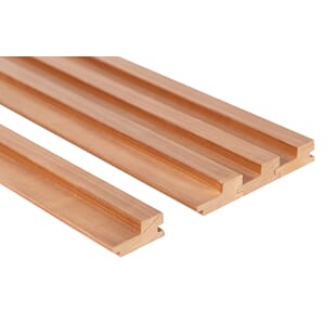 Badstupanel 27x64 Step Osp pk à 4 stk 2400mm