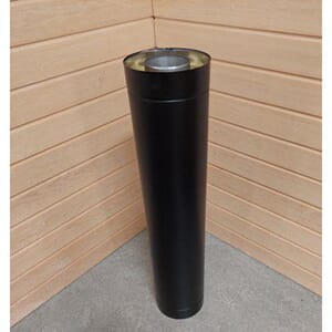 HELO Piperør Sort. isolert 1000mm