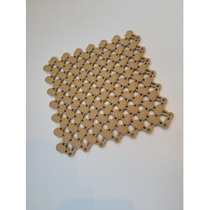 Gulvmatte 200x200 mm Beige