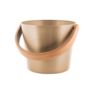 Badstubøtte aluminium m/Håndtak Champagne