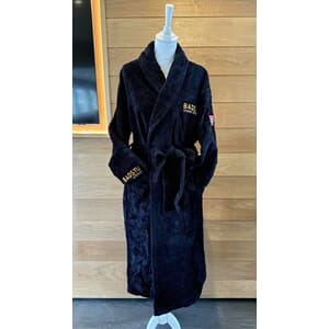 Morgenkåpe svart Medium  - Limited edition Badstuspesialisten